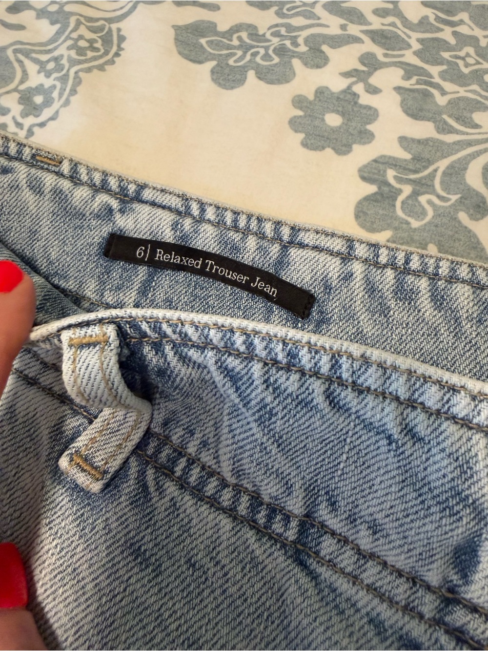 TALBOTS - Trouser Wide Leg High-Rise Women's Jeans, Size 6 - Picture 6 of 6